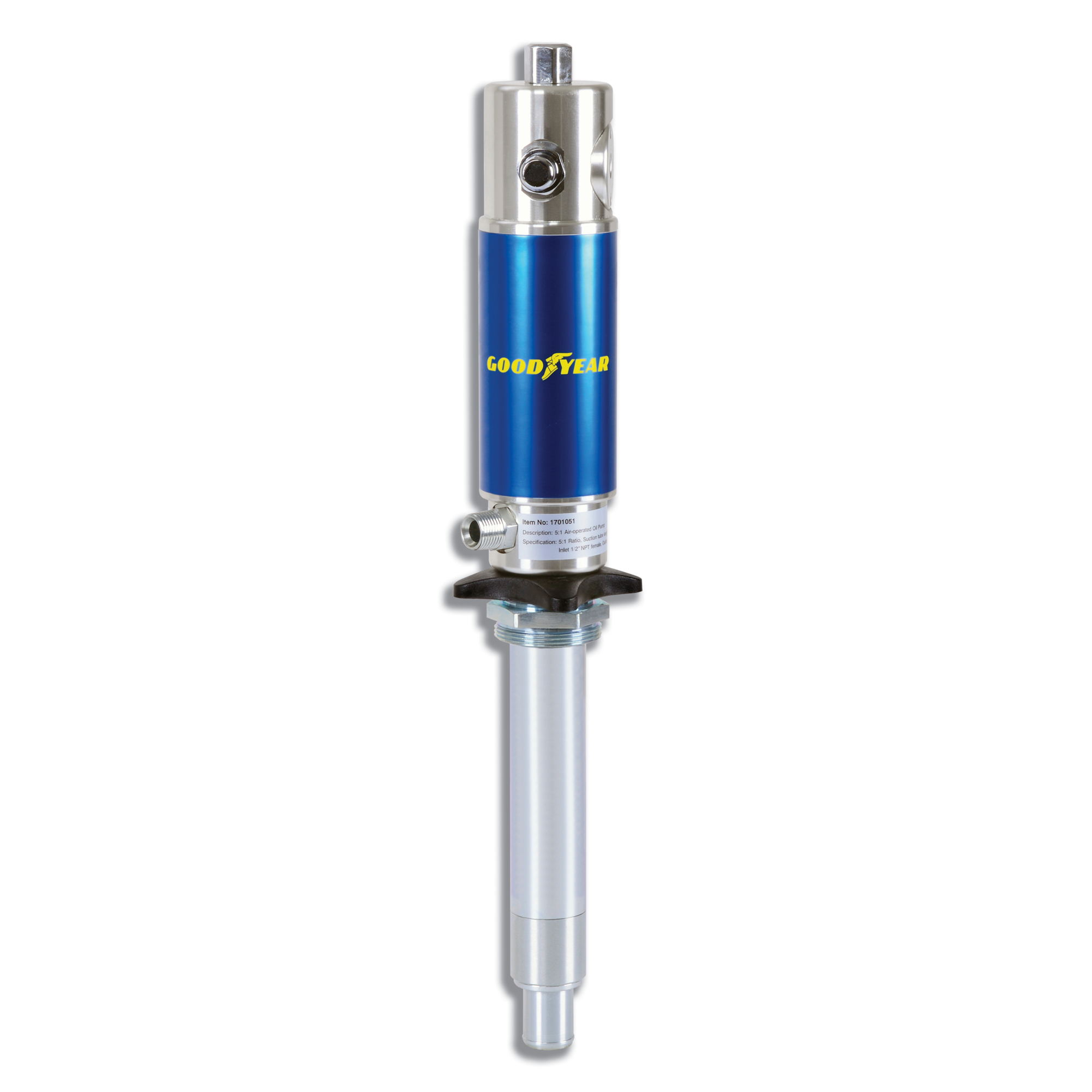 Goodyear Air Operated Oil Transfer Pump — 3.7 GPM, Heavy-Duty, Double Action, Model# TRI-GUL001